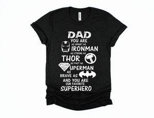 DAD SUPERHERO, T-SHIRT - Lilarrow