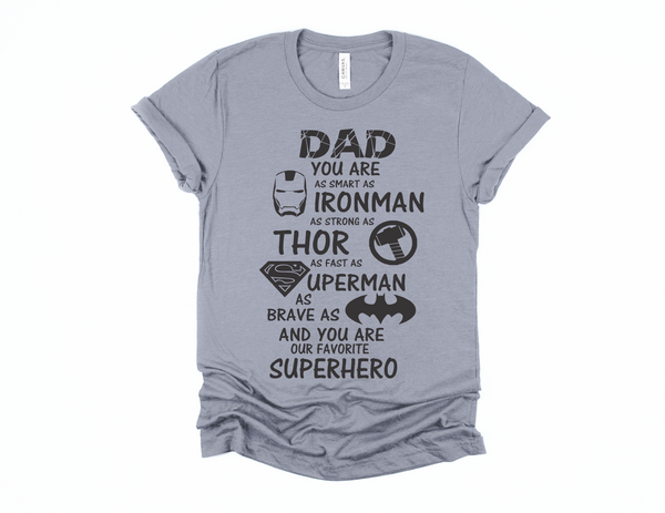 DAD SUPERHERO, T-SHIRT - Lilarrow