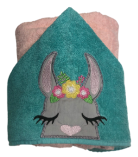 Llama, Hooded Towel - Lilarrow