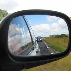 Objects In Mirror Are Losing, Decal for your Car or Truck side Mirrors