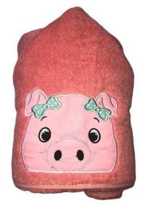 Peggy The Pig, Hooded Towel