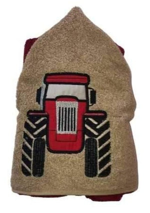 Red Tractor, Hooded Towel