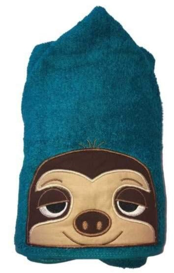 Sloth Hooded towel for kids 2 to 6 