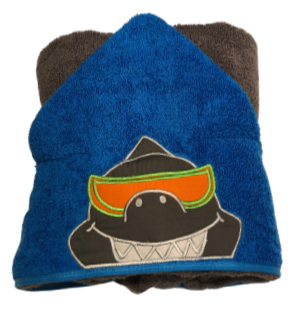 Cool Shark, Hooded Towel - Lilarrow